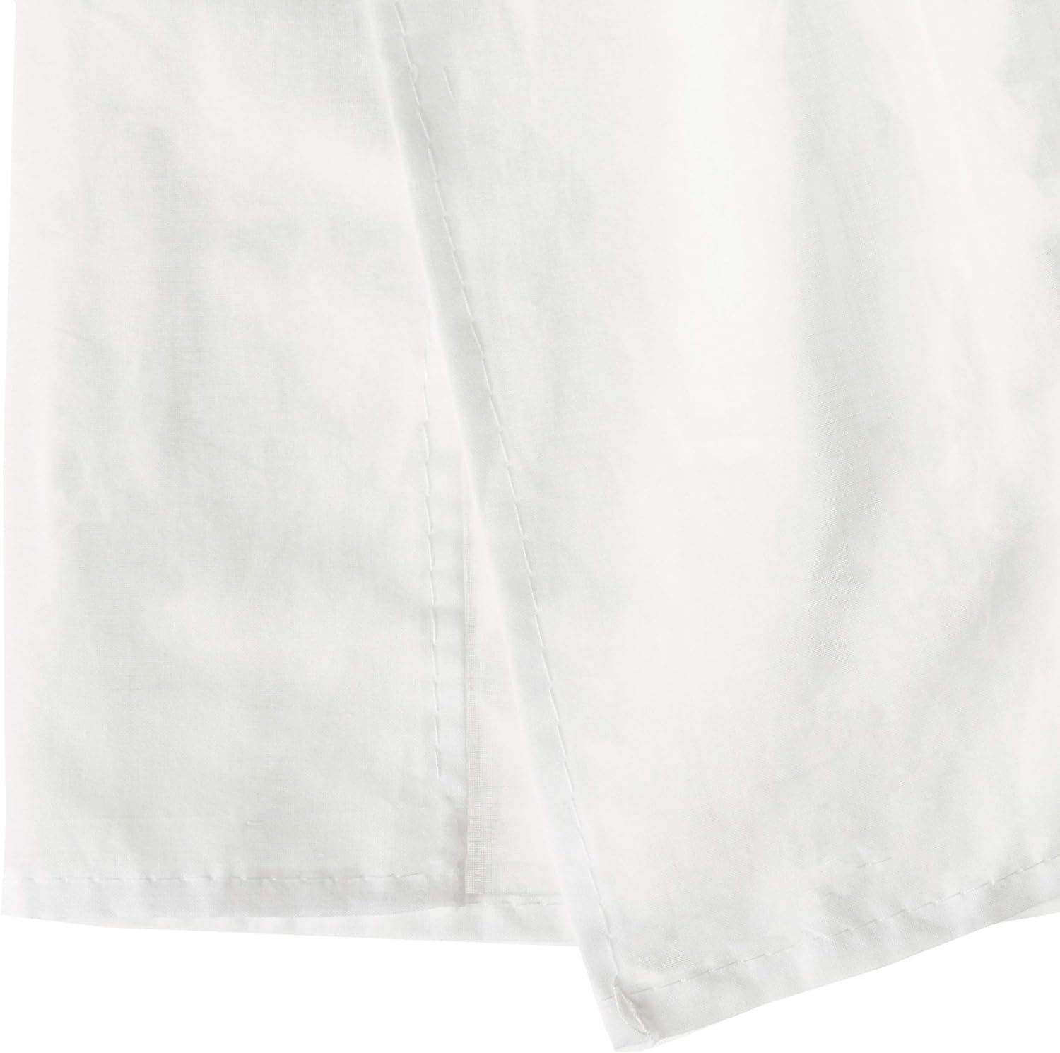 Greenland Home - GL-1107FBSF Cotton Voile Dust Ruffle 15-inch L White