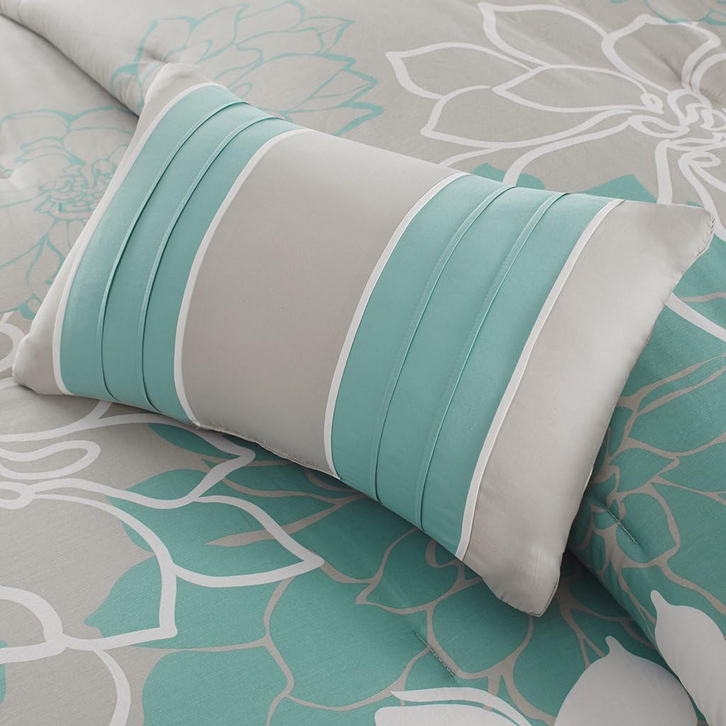 Madison Park Lola Sateen Cotton Comforter Set 7 Piece