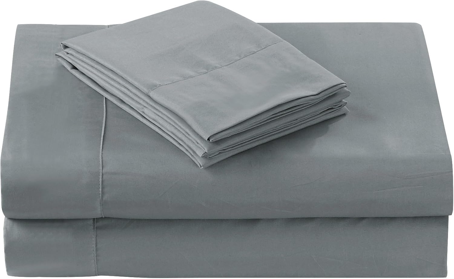 Linen Plus 7pc Queen Quilt Set Coastal Gray Floral Medallion