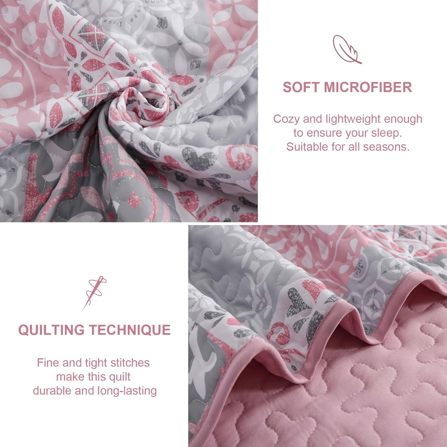 Dobuyly Patchwork Quilt Set Queen Size