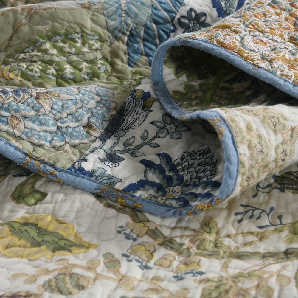 Camandy Cotton Reversible Quilt Set 3 Piece Queen Size