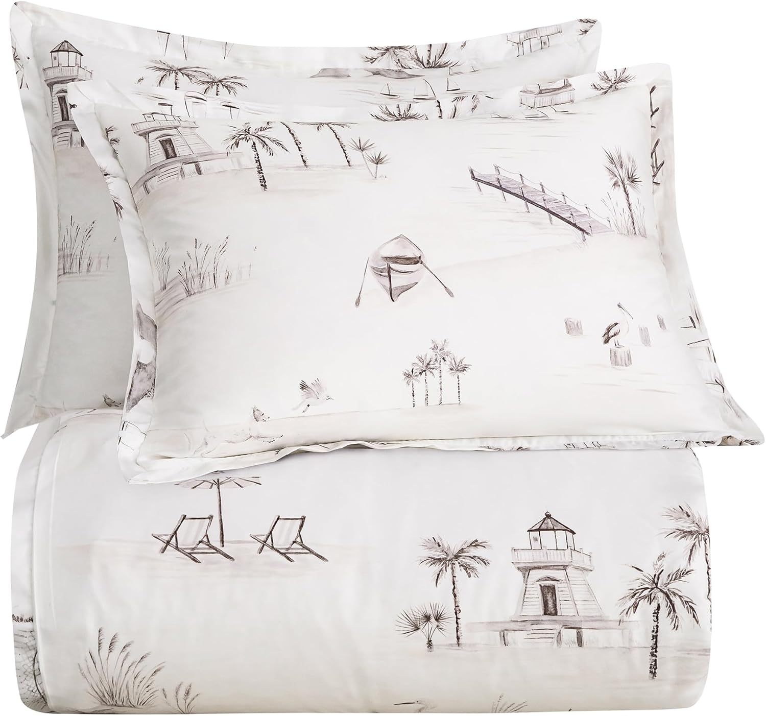 HiEnd Accents Seaside Lyocell 3-Piece Comforter Set