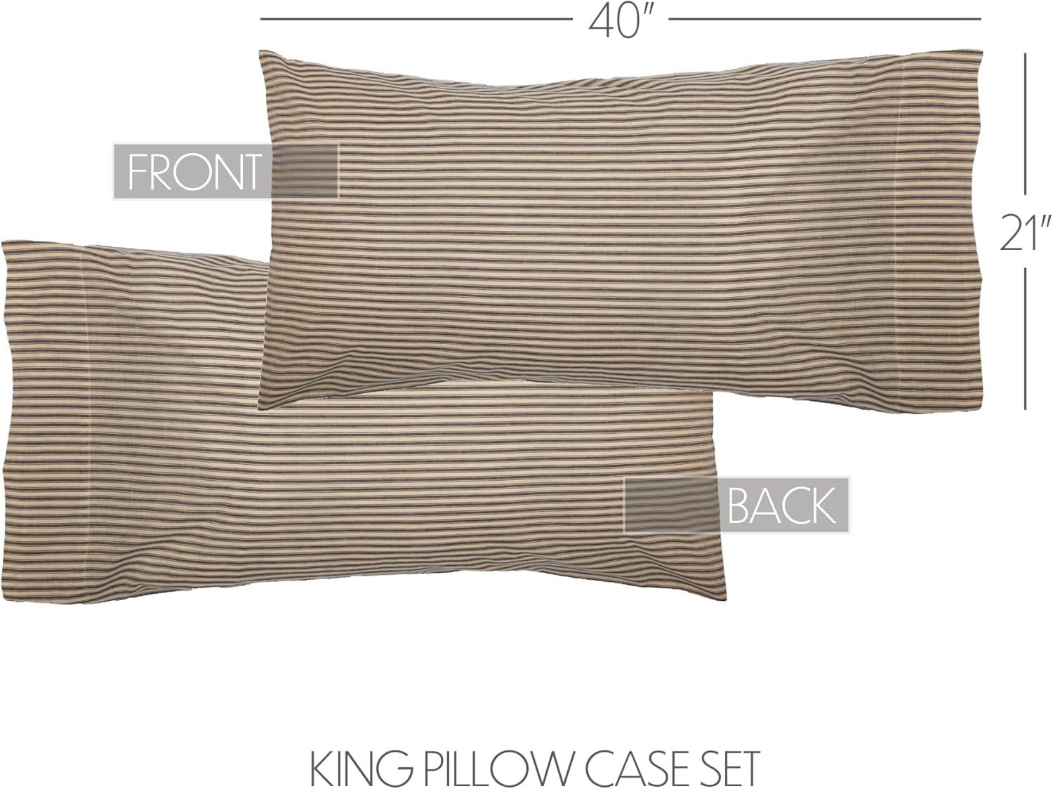 VHC Brands Sawyer Mill Charcoal 5 Piece Quilt Set