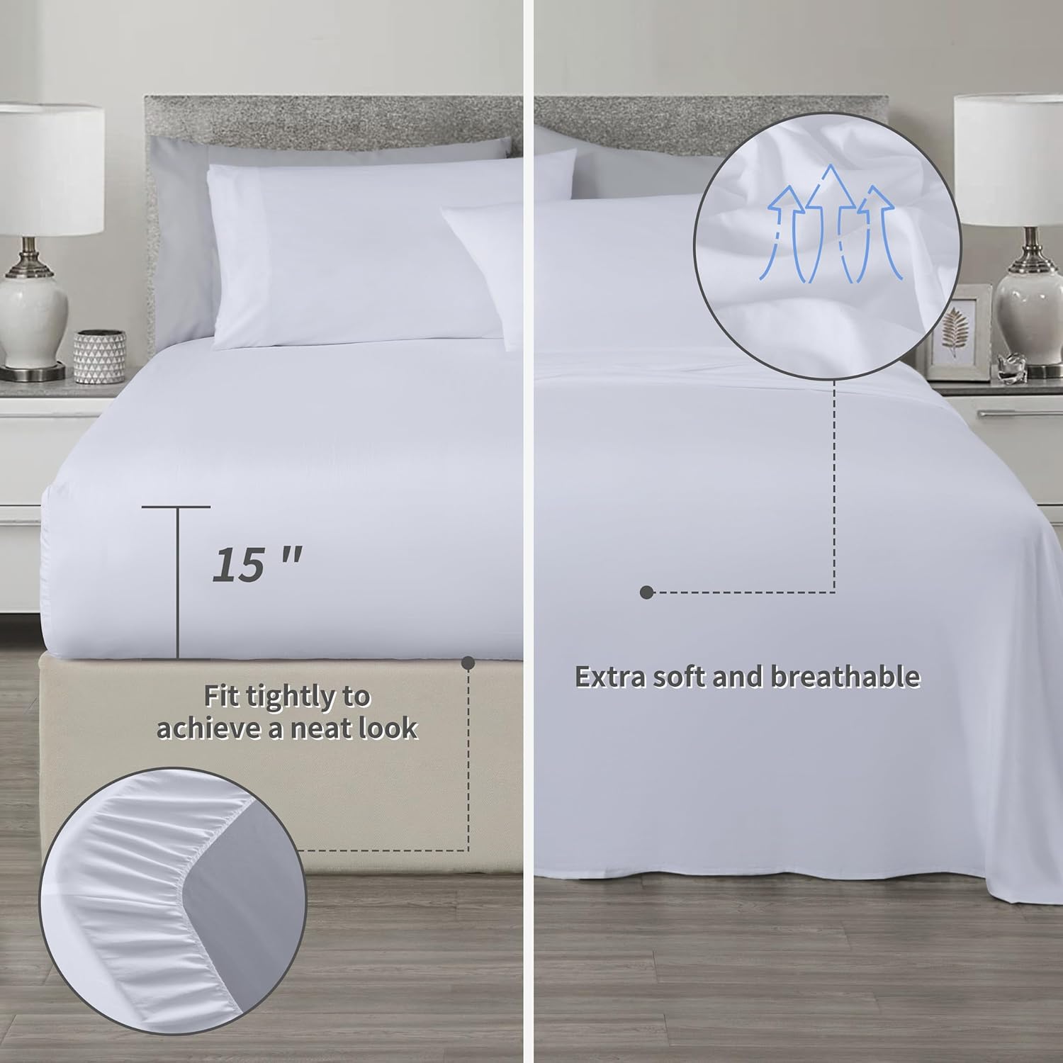 Chezmoi Collection 7-Piece California King Bed-in-a-Bag Set