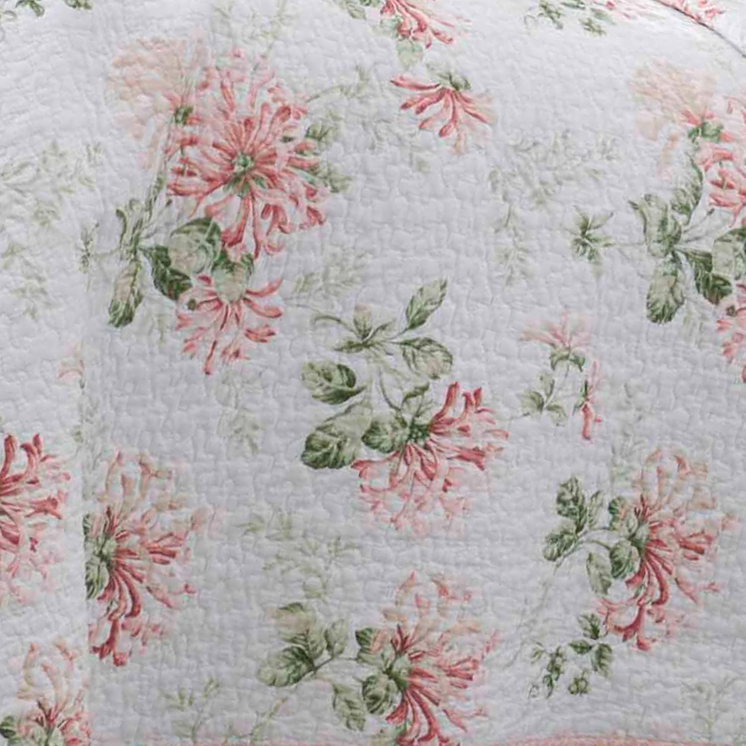 Laura Ashley Queen Quilt Set Honeysuckle Pink