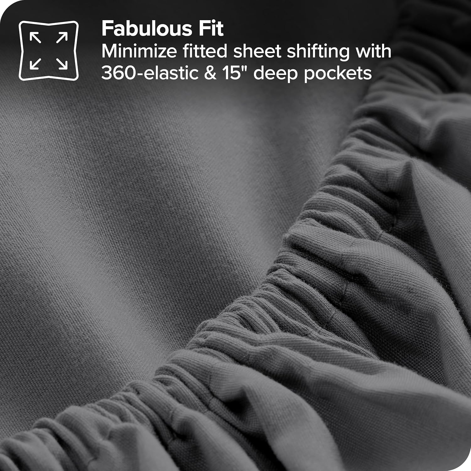 Upluxius BlackGrey Full XL 7-Piece Bed-In-A-Bag Comforter Set