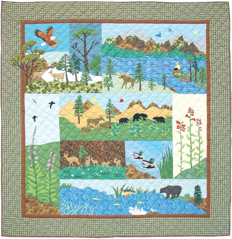 Patch Magic Spring Backwoods Queen Quilt Set 1