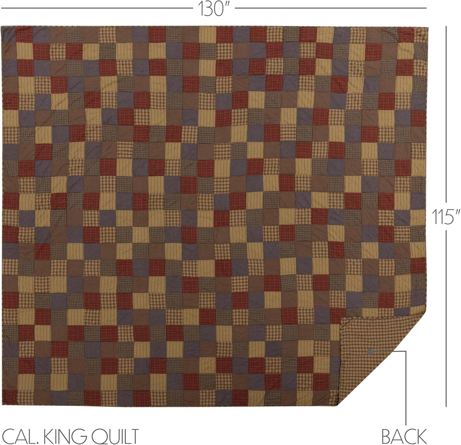 VHC Brands Cedar Ridge Quilt Set 3 Piece