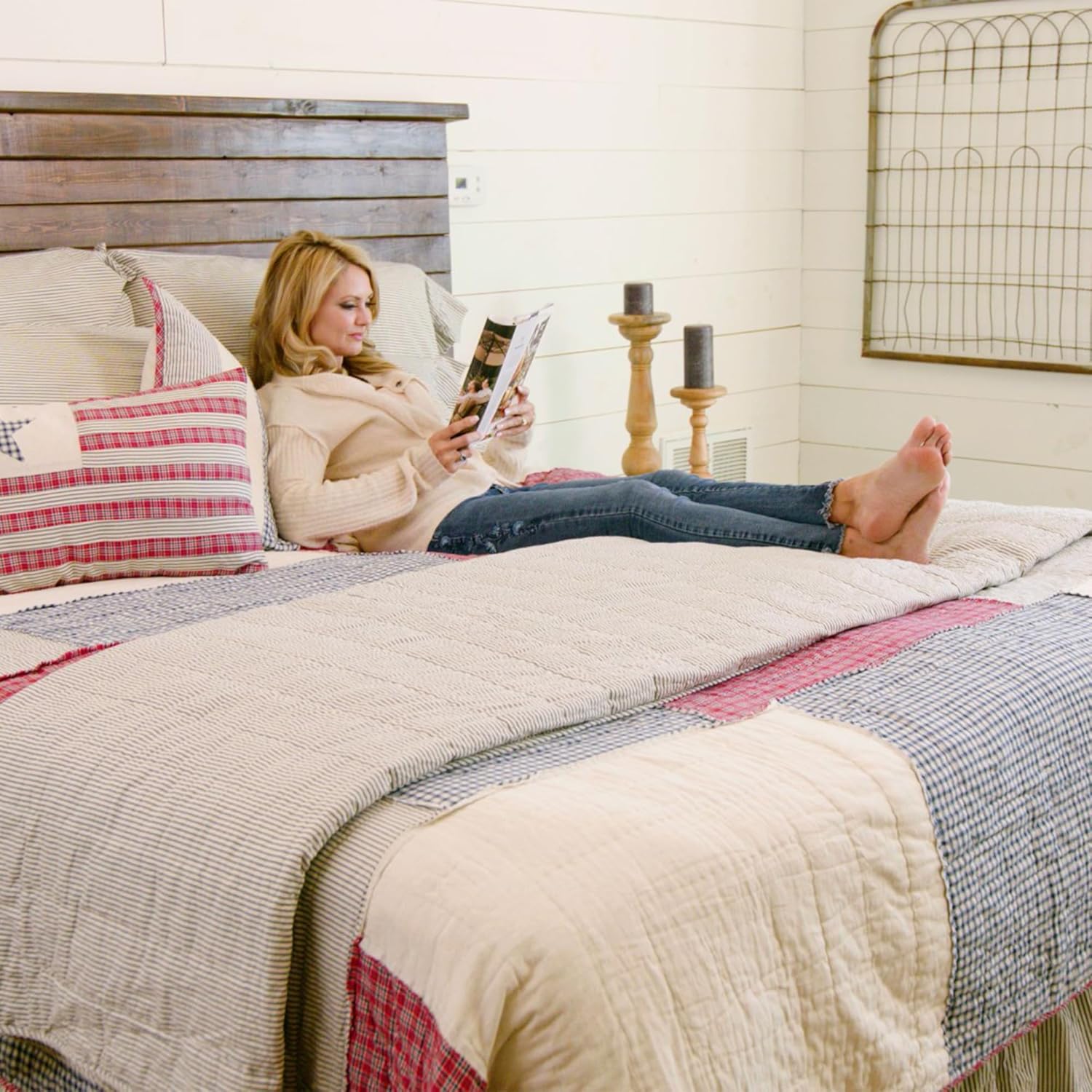 VHC Brands Hatteras Quilt Set 3 Piece