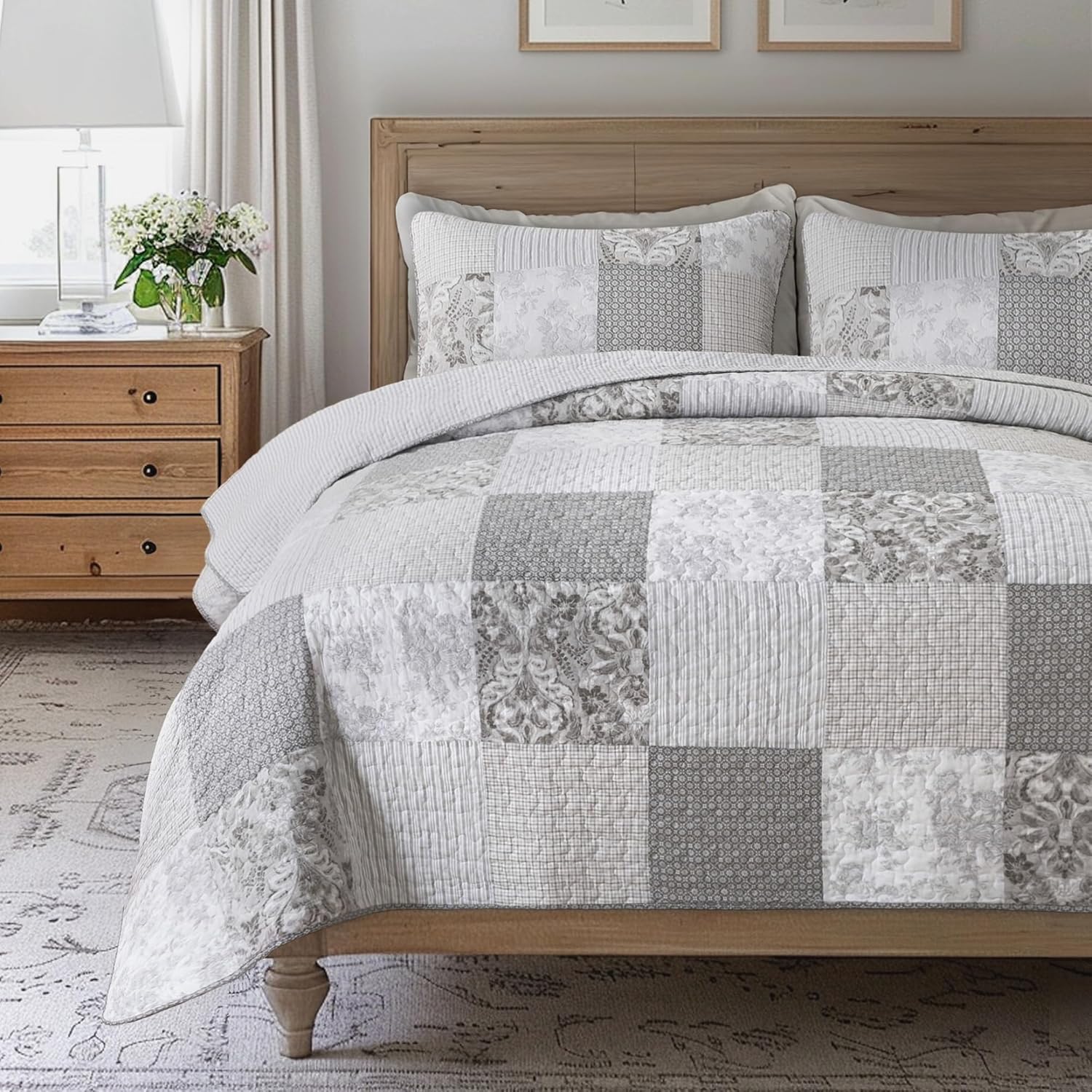 SLPR Silver Linings Cotton Quilt Set - King Size