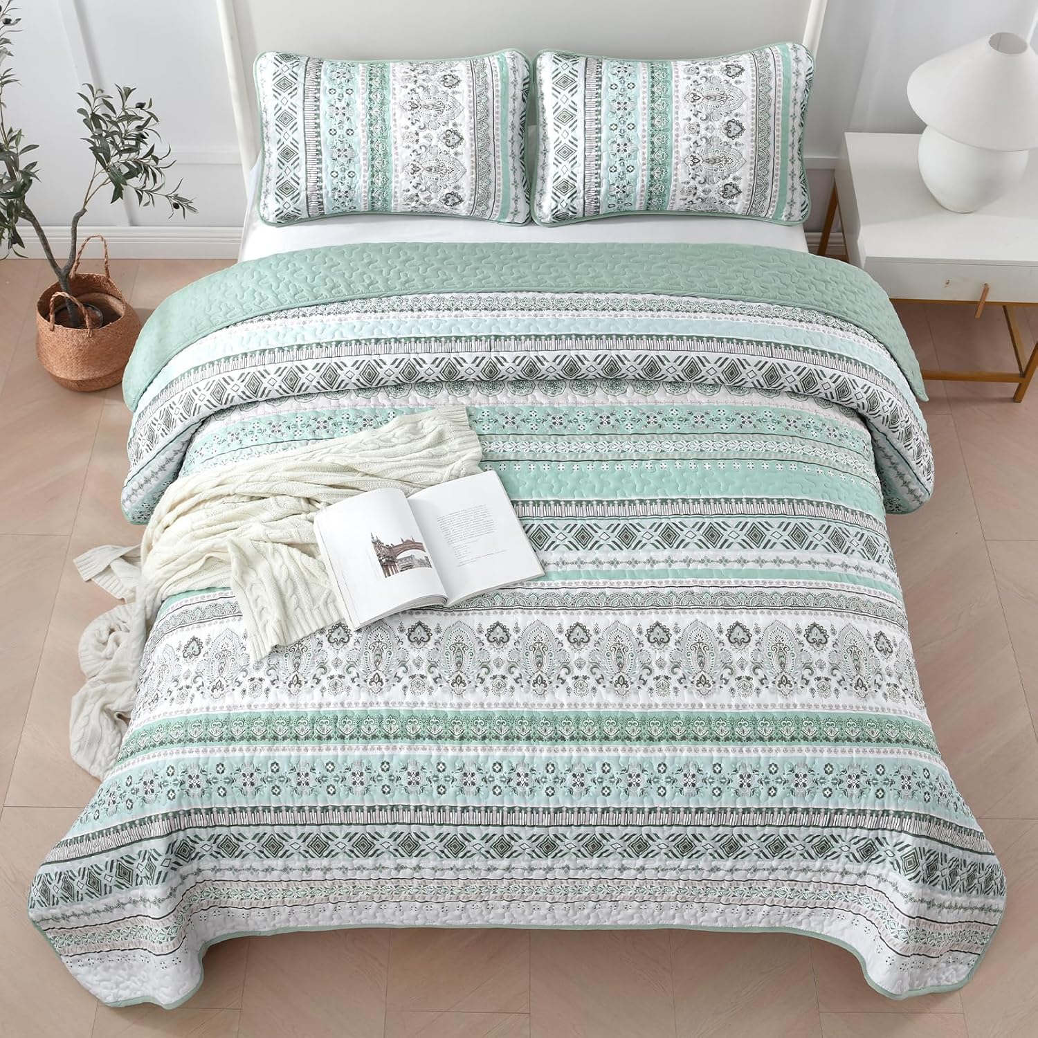 Goodidea Boho Quilt Set Queen Size 3 Piece 1