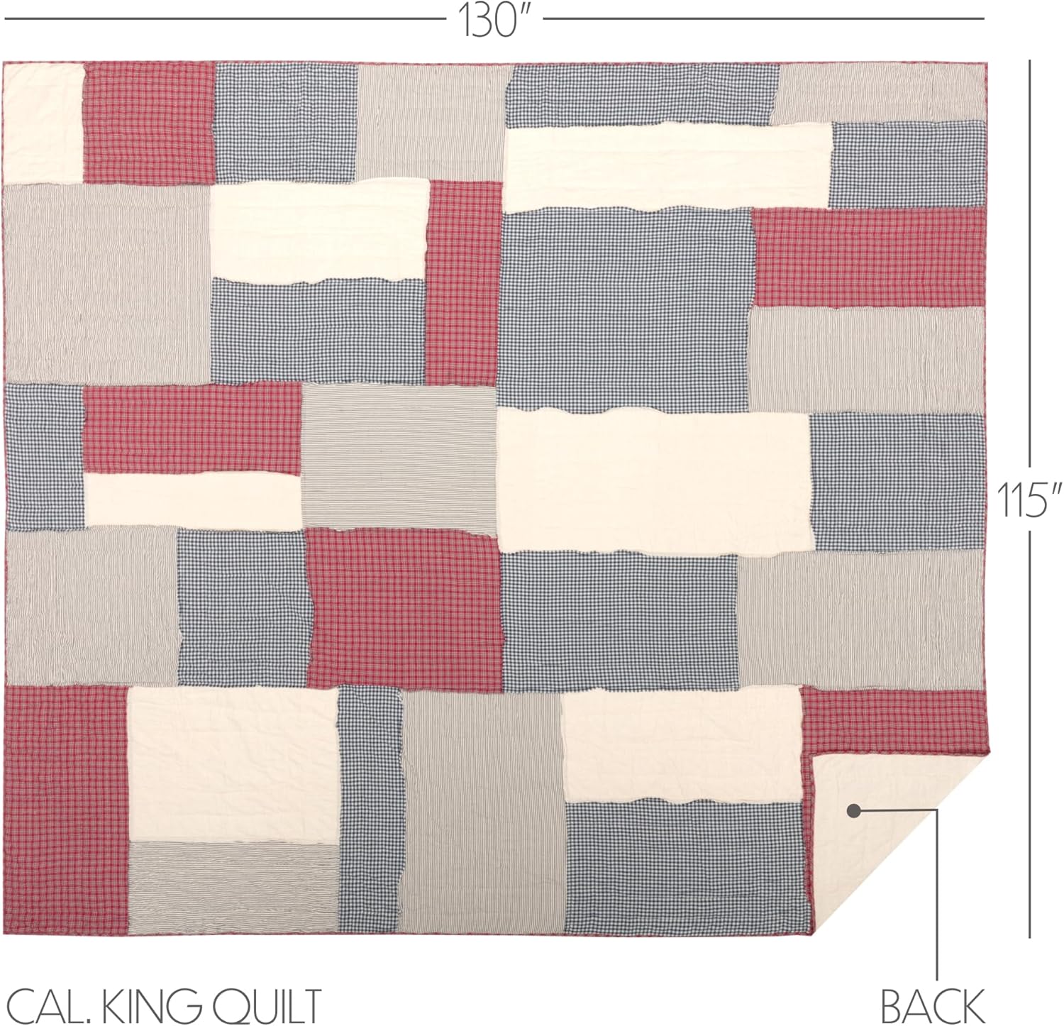 VHC Brands Hatteras Quilt Set 3 Piece