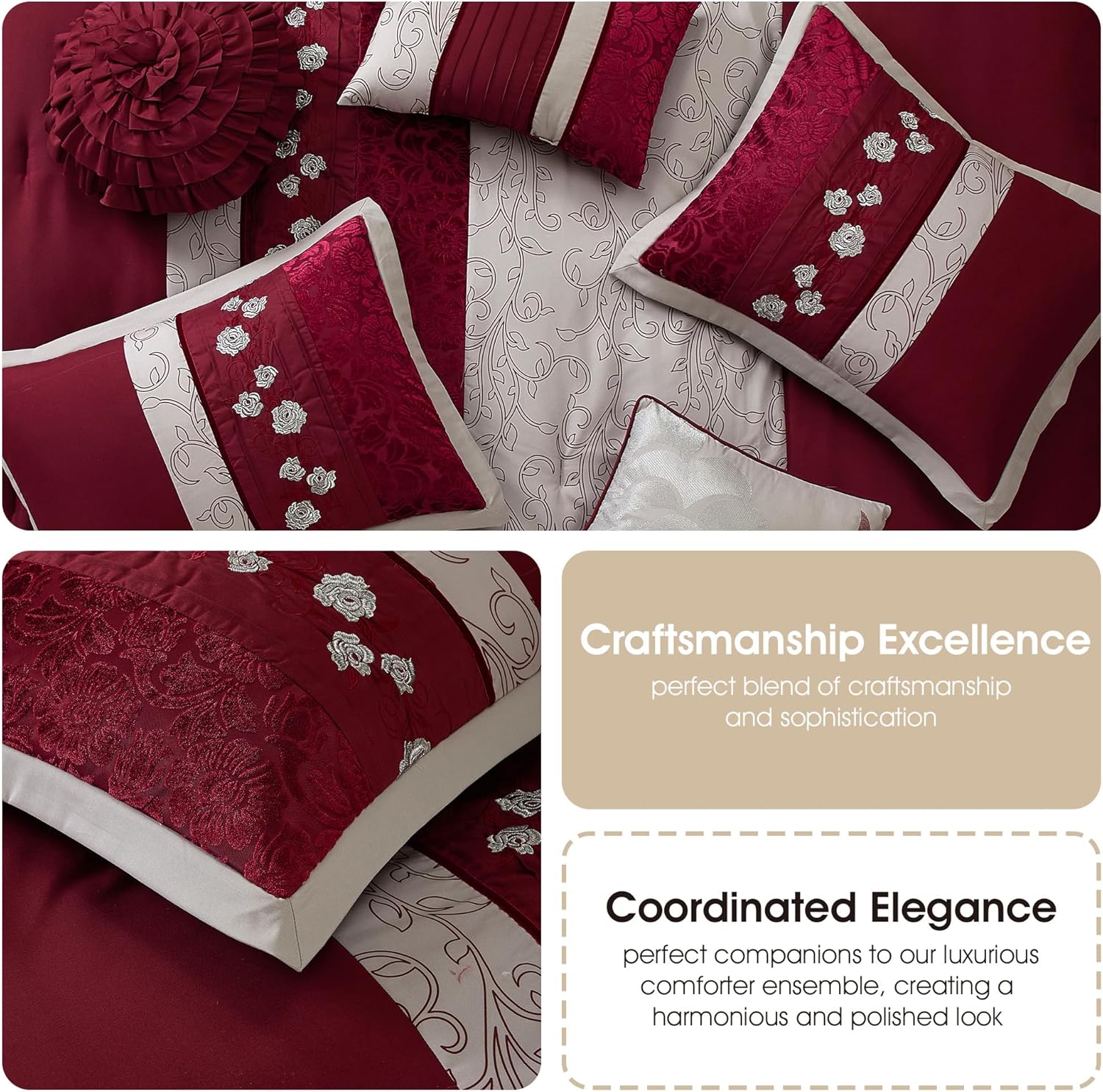 Stratford Park Floral 7-Piece Comforter Set California King