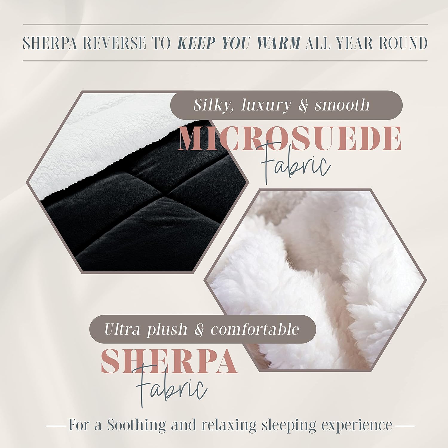 Elegant Comfort Cal King Sherpa Comforter Set