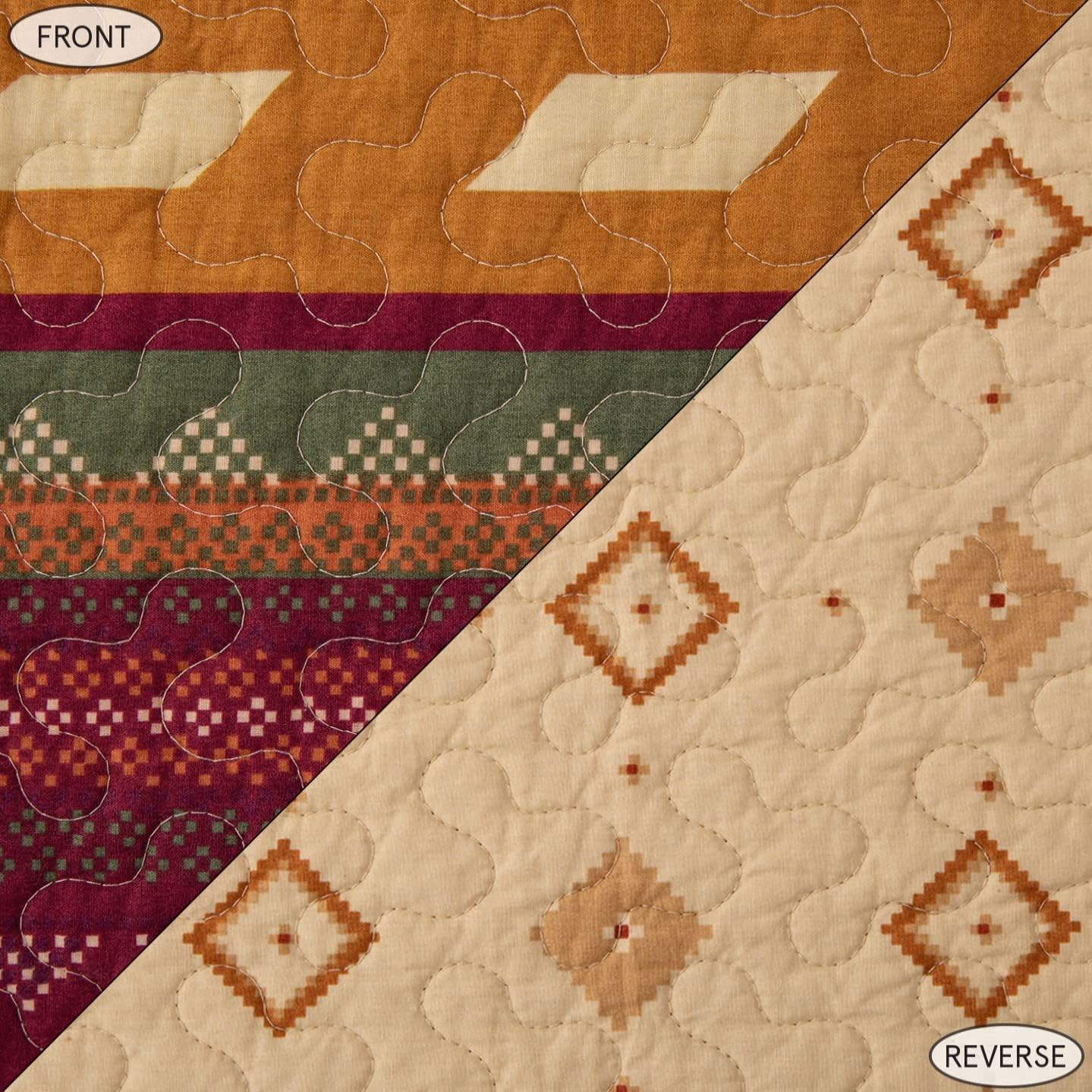 H HIEND ACCENTS Super King Quilt Set with Pillow Shams