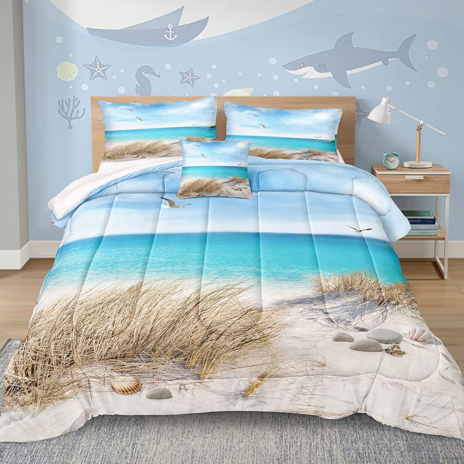 MOVE OVER Ocean Comforter Set 4 Piece California King