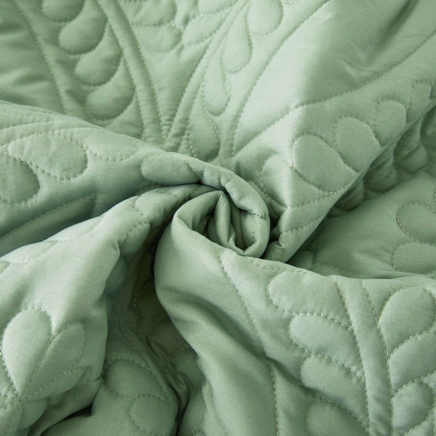 Cmfshape Oversize King Bedspread 128x120 Green Coin Pattern Quilt Set