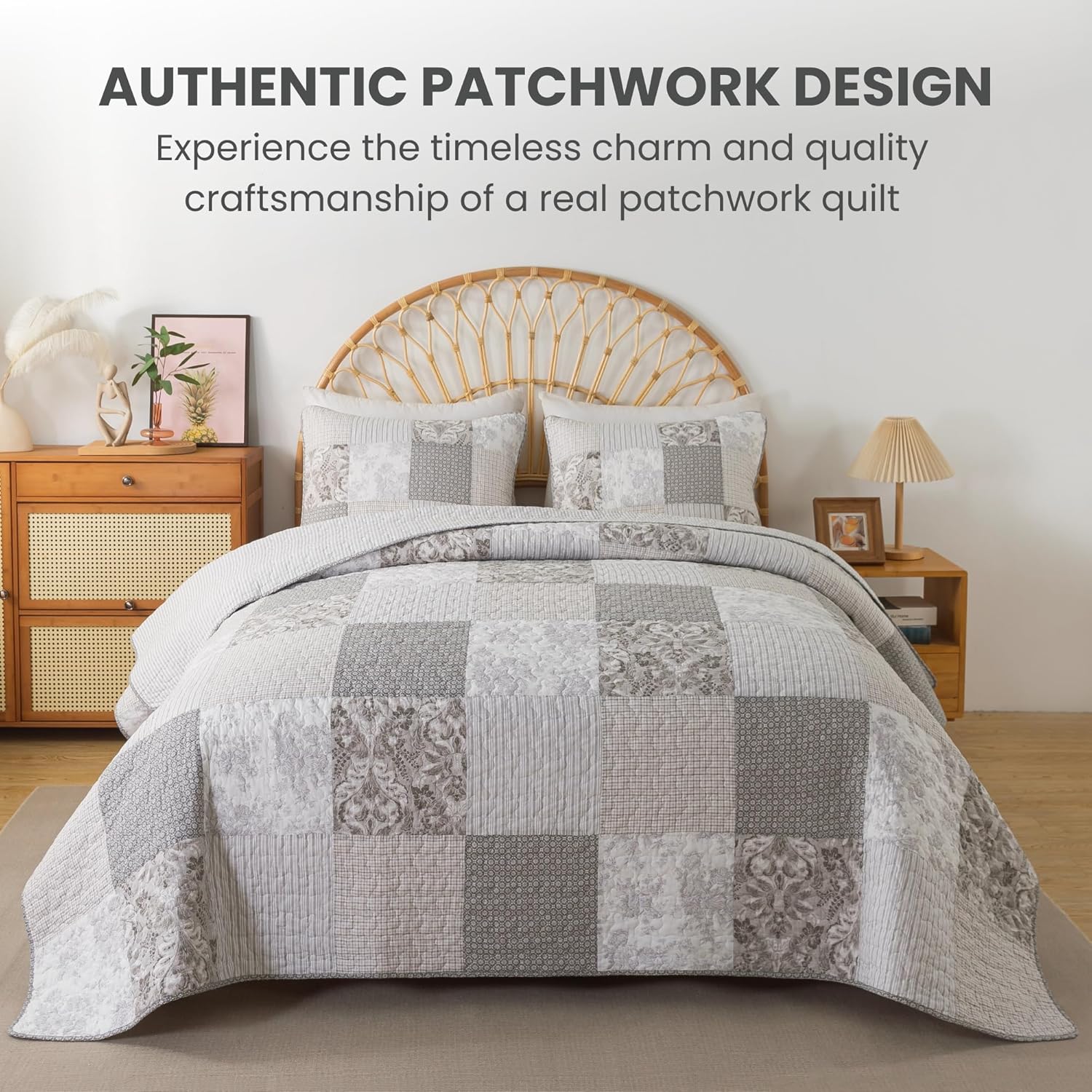 SLPR Silver Linings Cotton Quilt Set - King Size