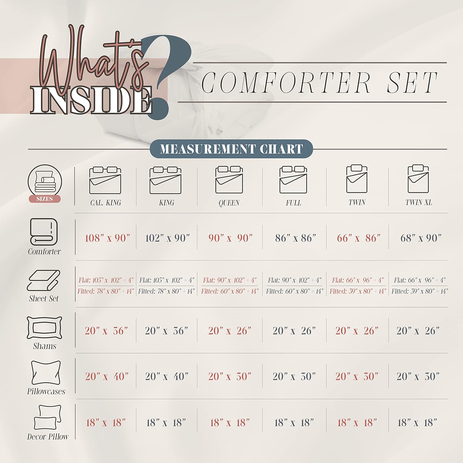 Elegant Comfort Reversible 10-Piece Comforter Set with Marble Print