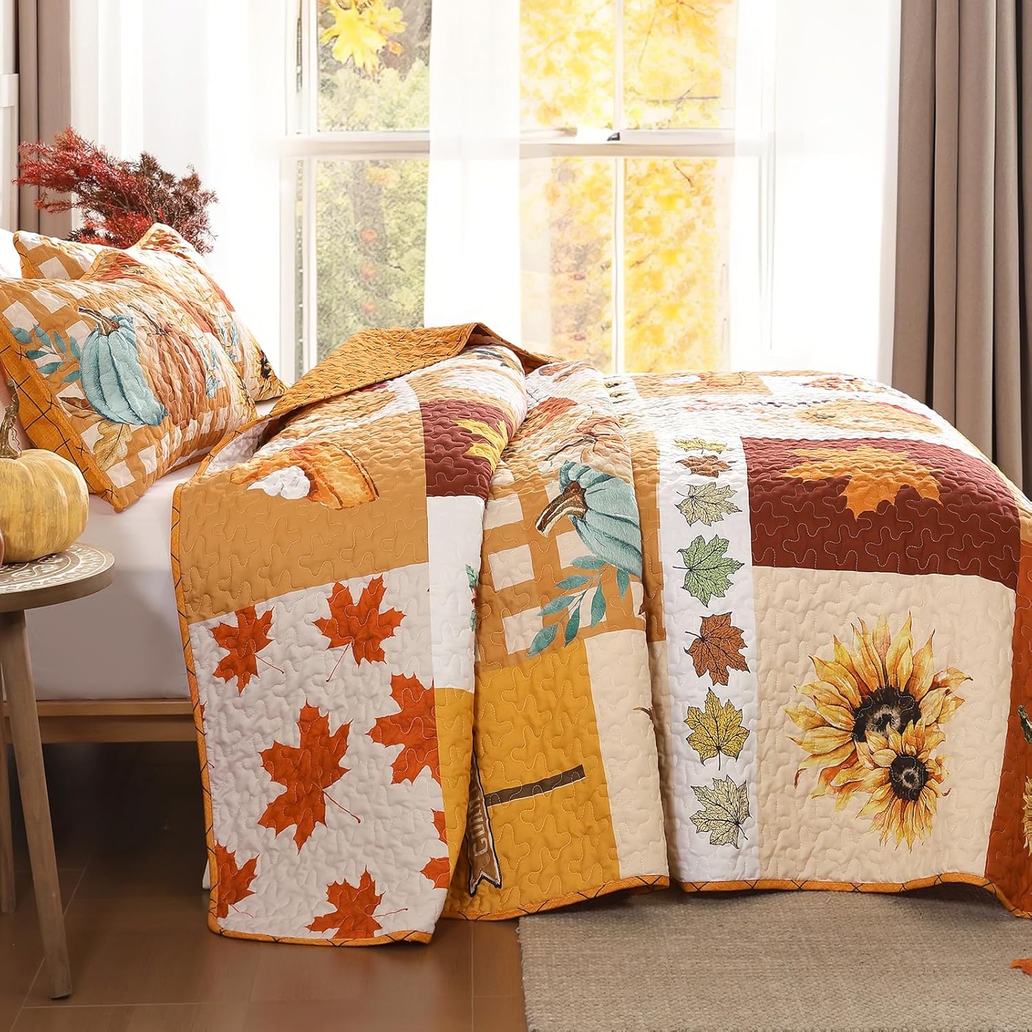 WONGS BEDDING 3 Piece Quilt Set Queen Size 1