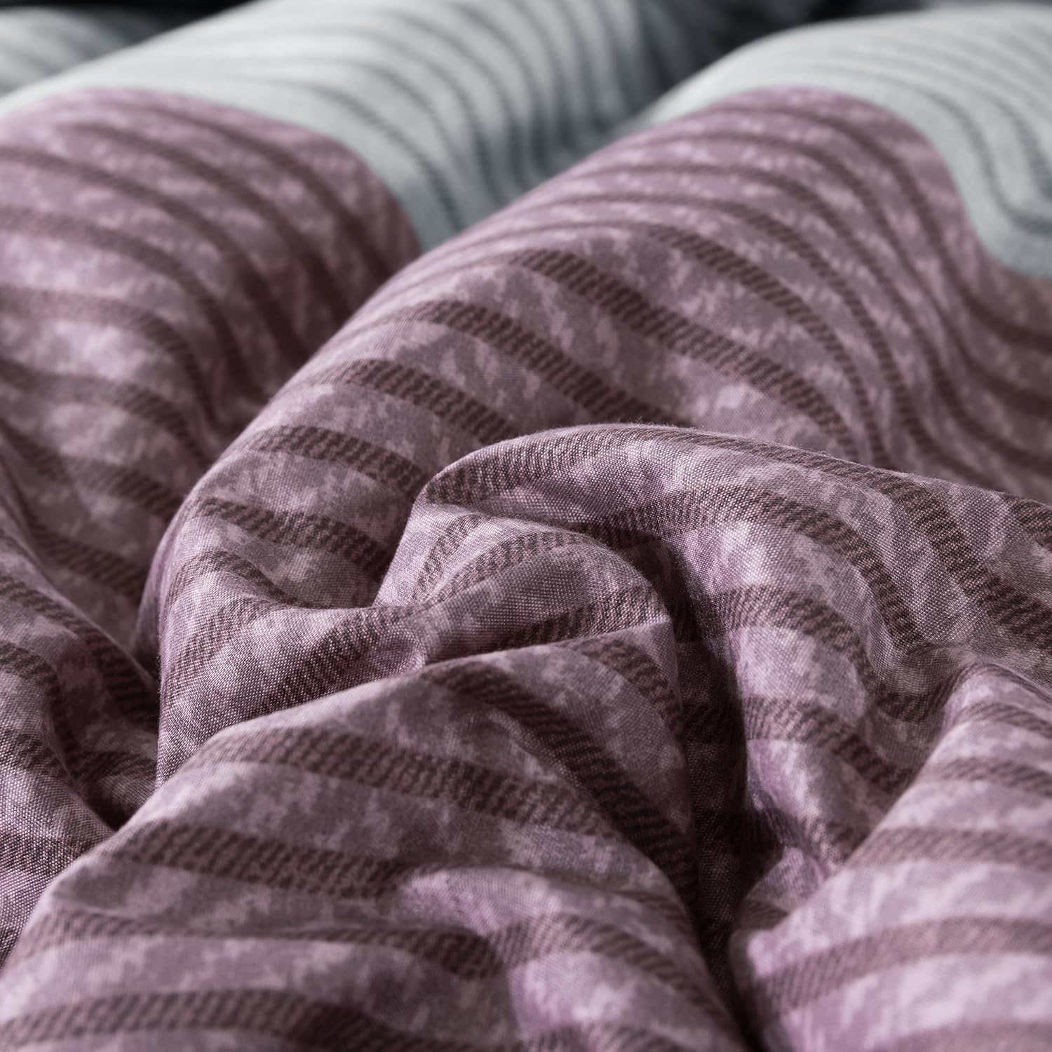 Andency Stripe Comforter Set Queen Size 3 Piece
