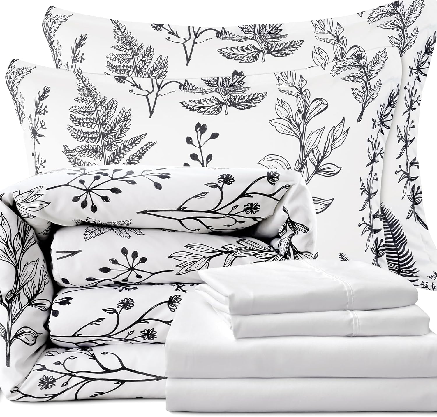 PHF 7-Piece California King Bed in a Bag Comforter Set