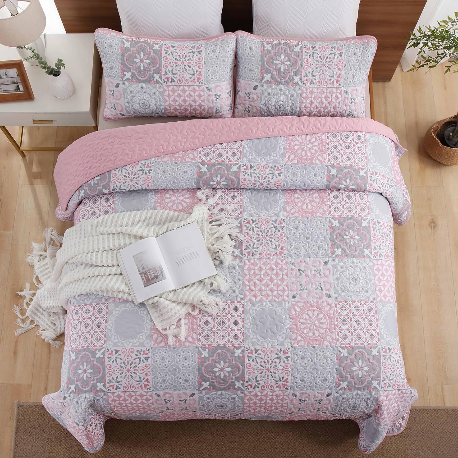 Dobuyly Patchwork Quilt Set Queen Size