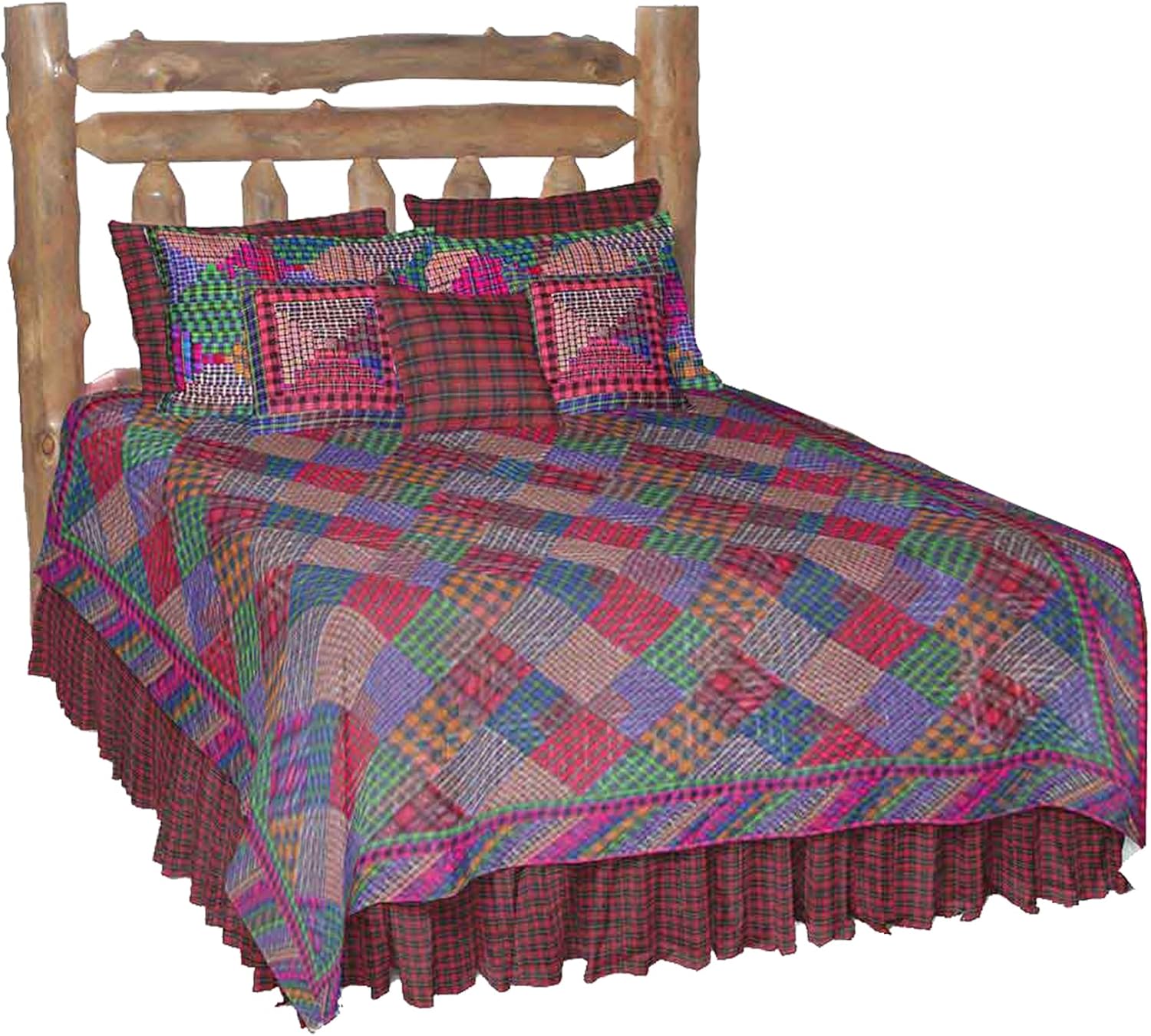 Patch Magic Quilt Set - 4 Piece Hand-Cut Patchwork Cotton
