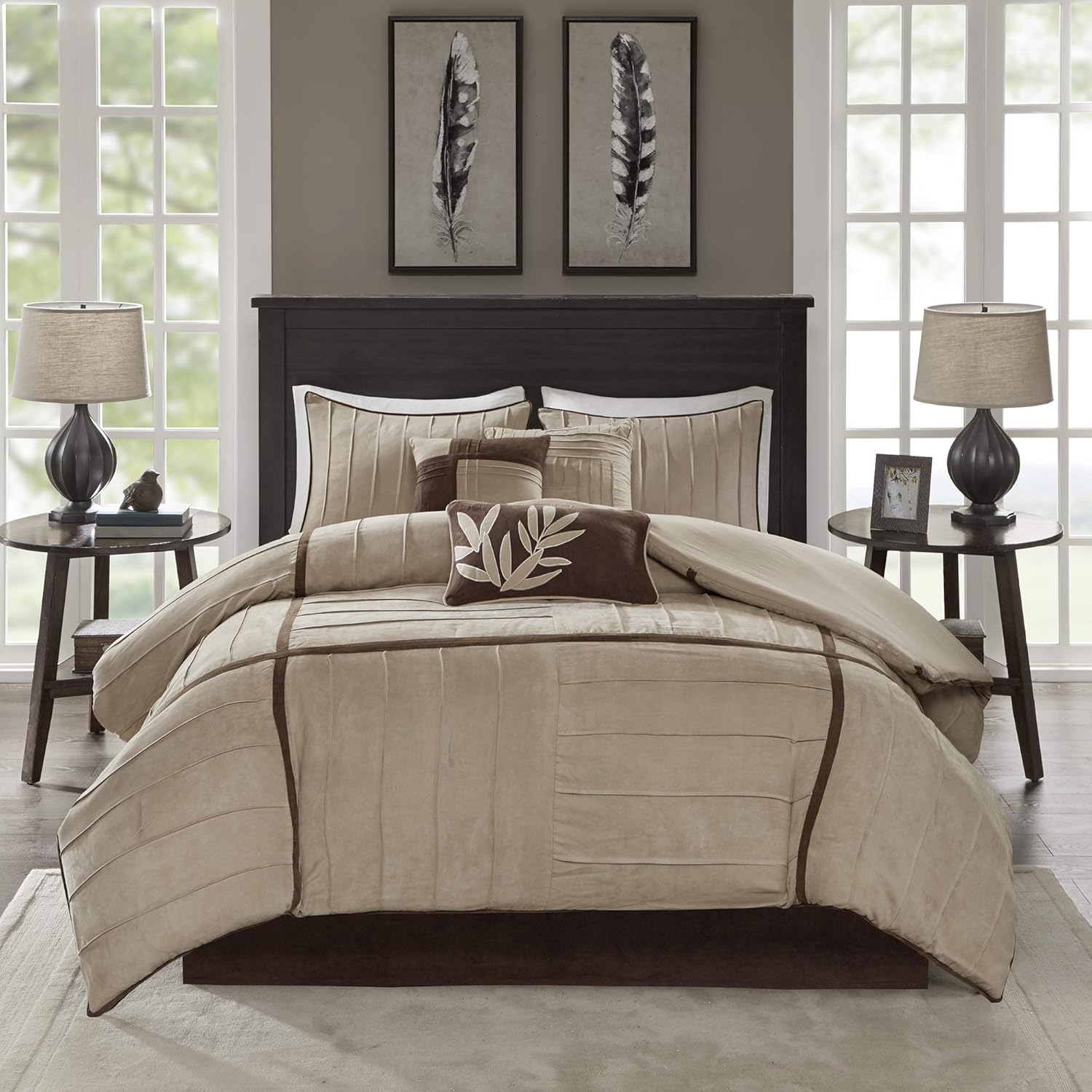 Madison Park Dune Suede Comforter Set 7 Piece