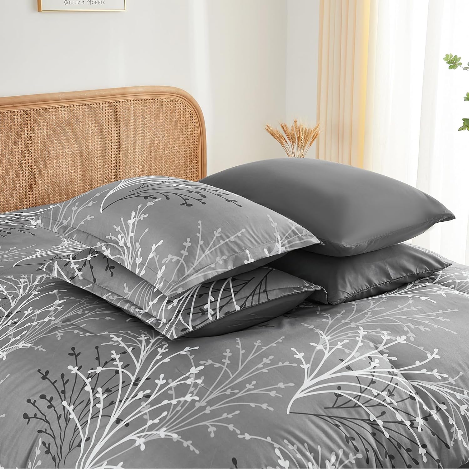 DJY Gray Comforter Set California King