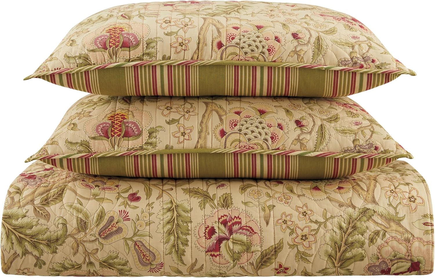 Waverly Imperial Dress Reversible Quilt Set King Size