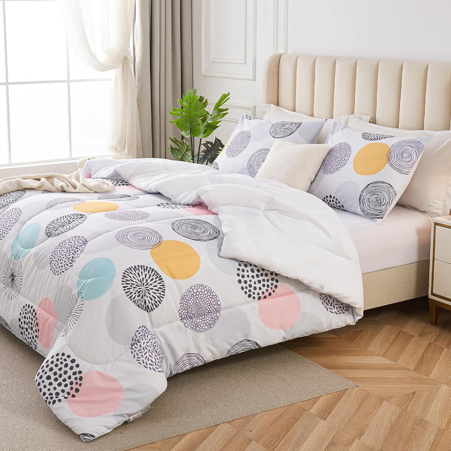 Crossvast 3 Piece Comforter Set with Pillow Cases