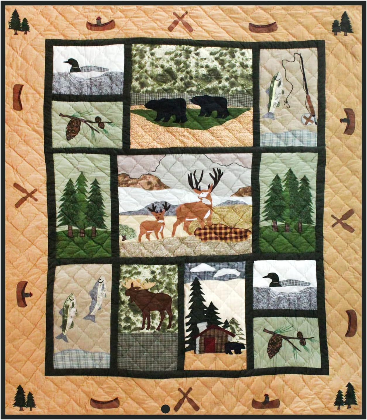 Patch Magic Quilt Set for Great Outdoors Twin Bed