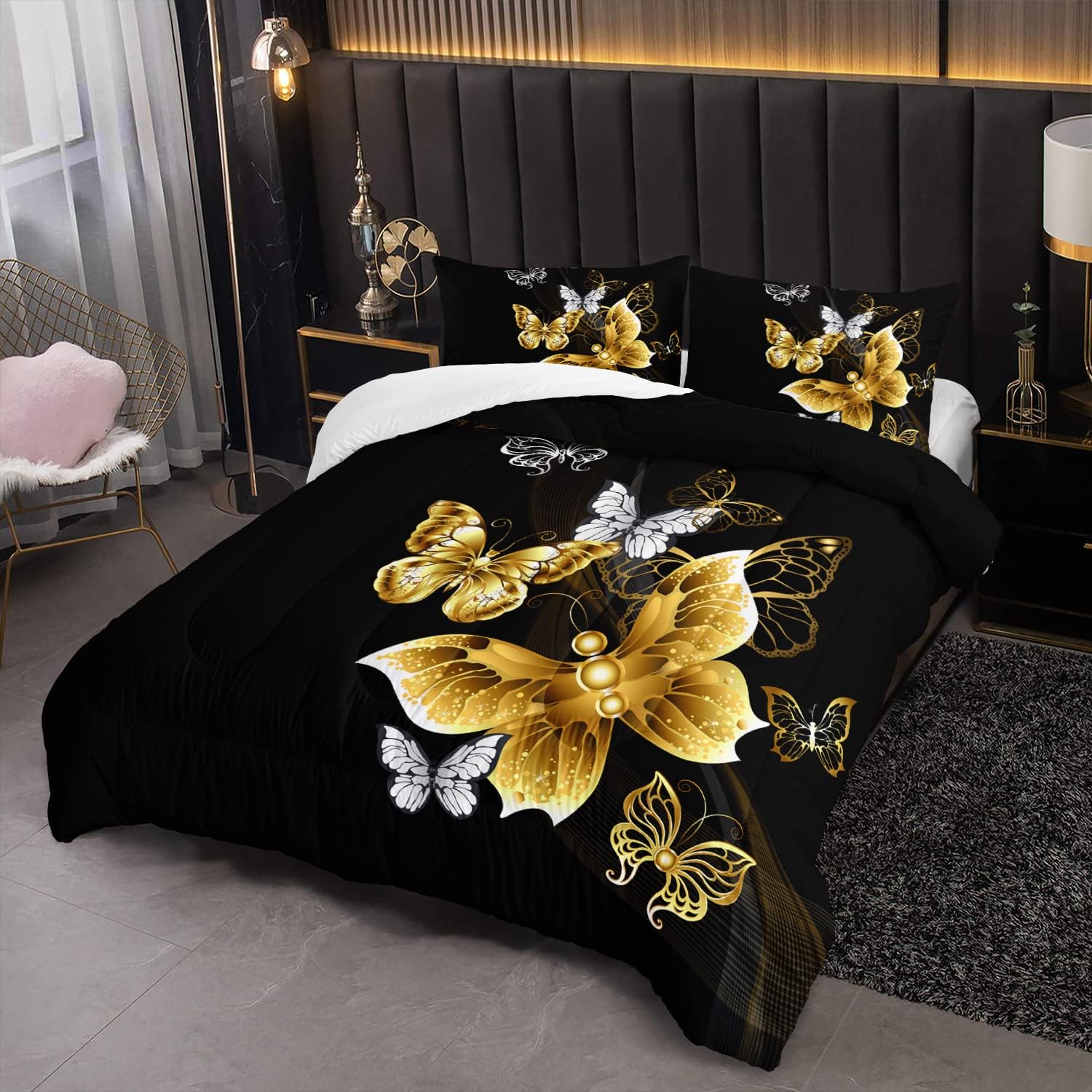 Butterfly Comforter Set for Adults