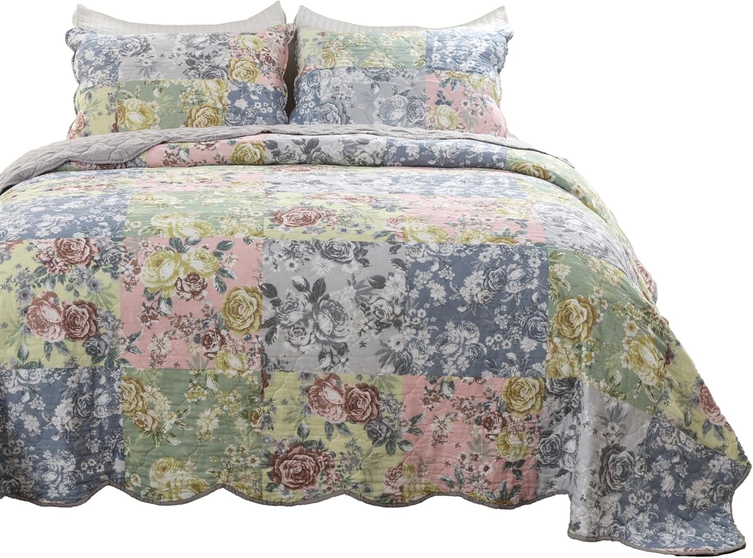 Benzara Eni 3 Piece California King Quilt Set