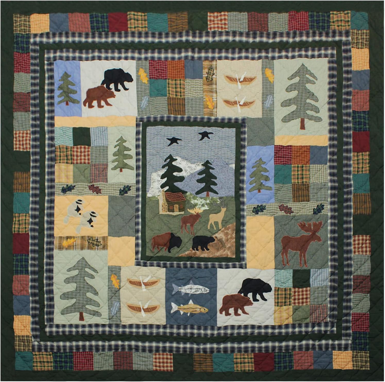 Patch Magic Quilts Up North Woods King Set 1