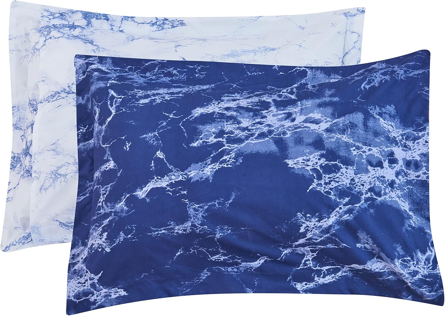 Elegant Comfort Reversible 10-Piece Comforter Set with Marble Print