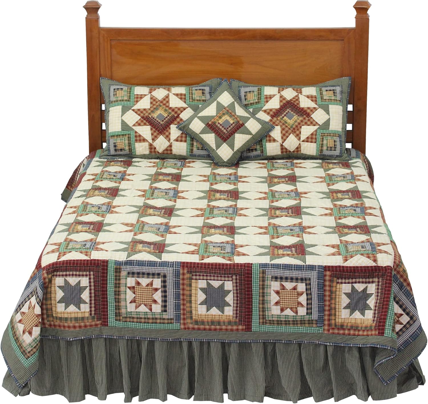 Patch Magic Adirondack Star Super Queen Quilt Set