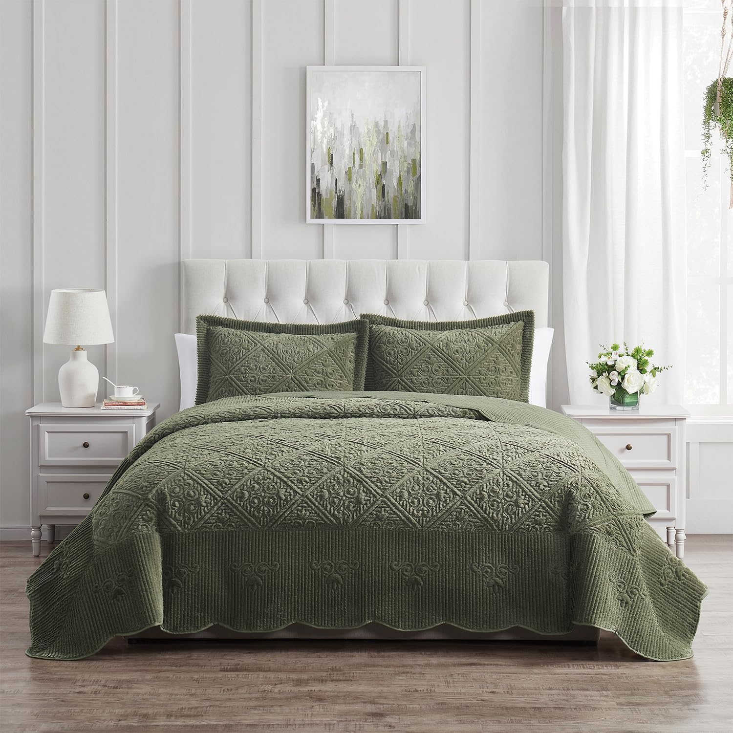 VCNY Home Full Quilt Set with Shams and Bedspread