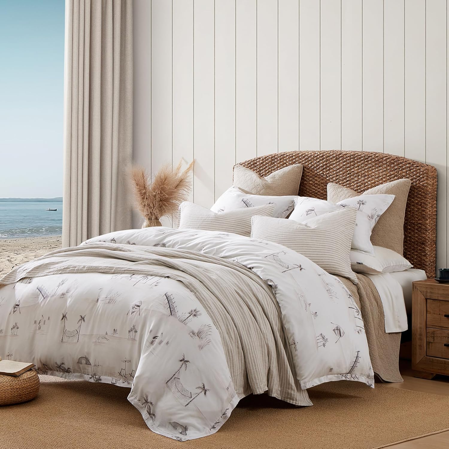 HiEnd Accents Seaside Lyocell 3-Piece Comforter Set