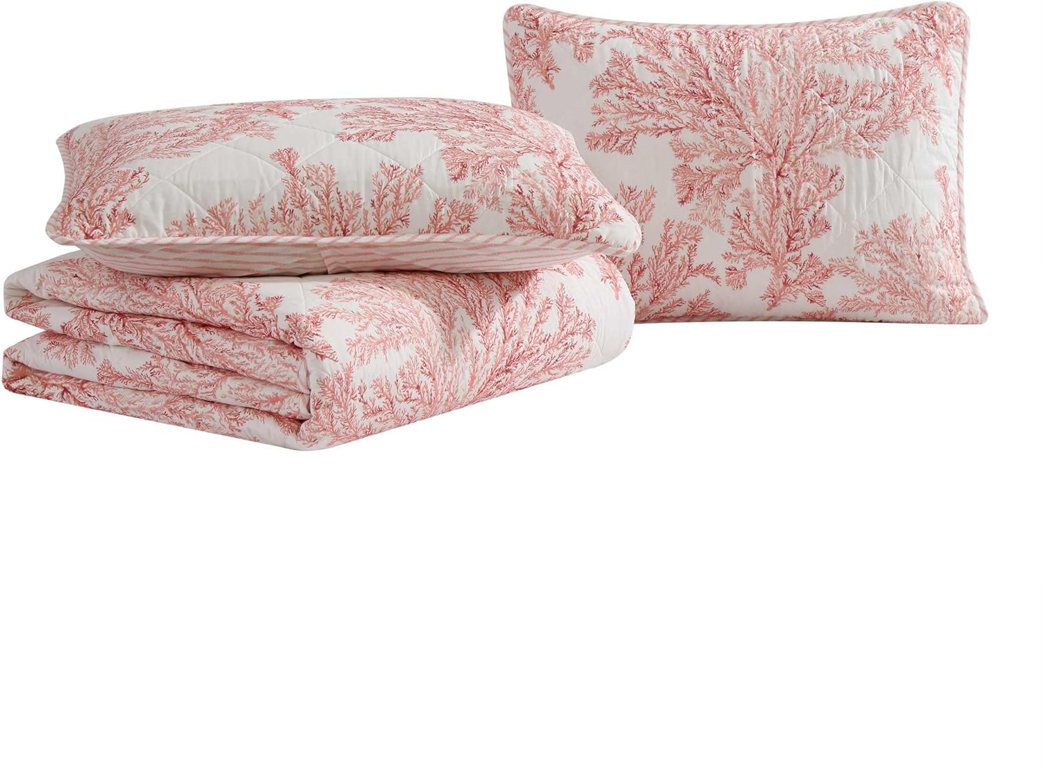 Tommy Bahama King Quilt Set with Coral Reef Design