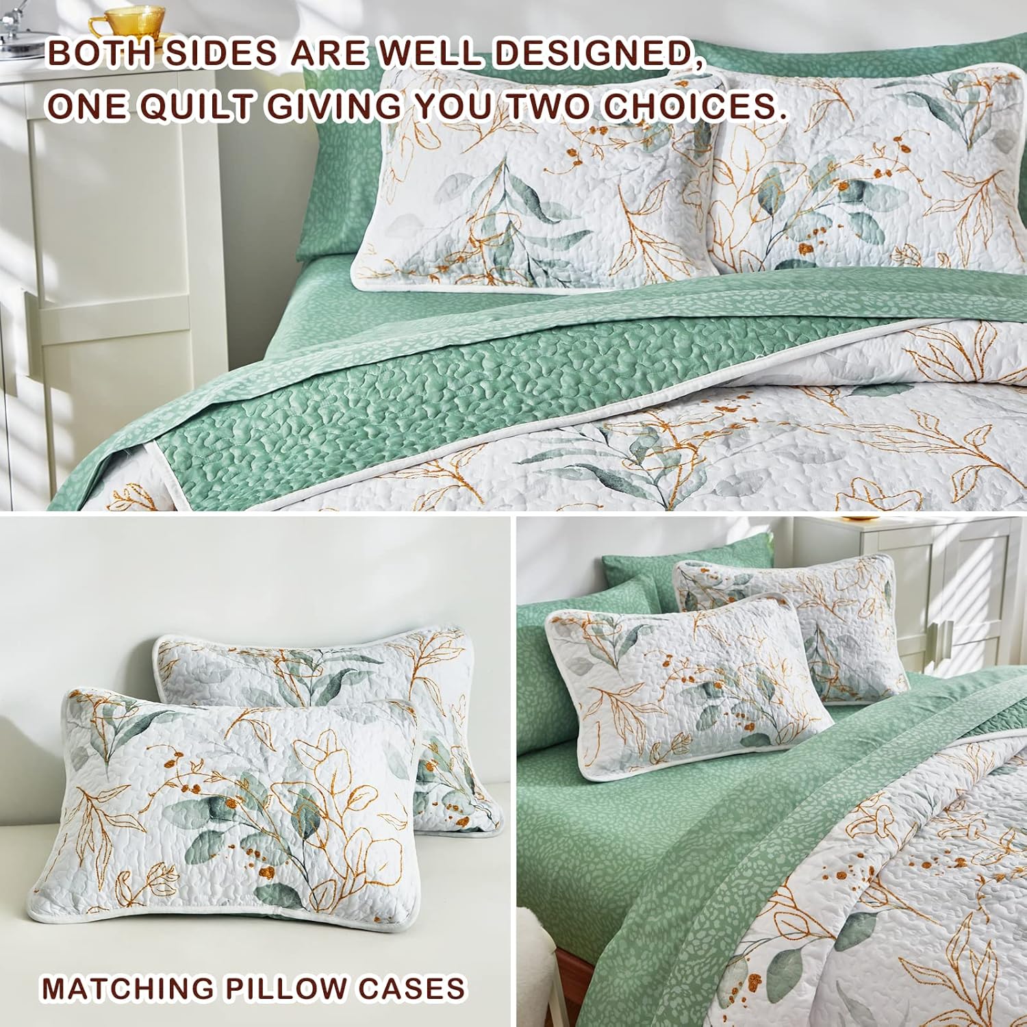 Joyreap 2-Piece Microfiber Quilt Set 1