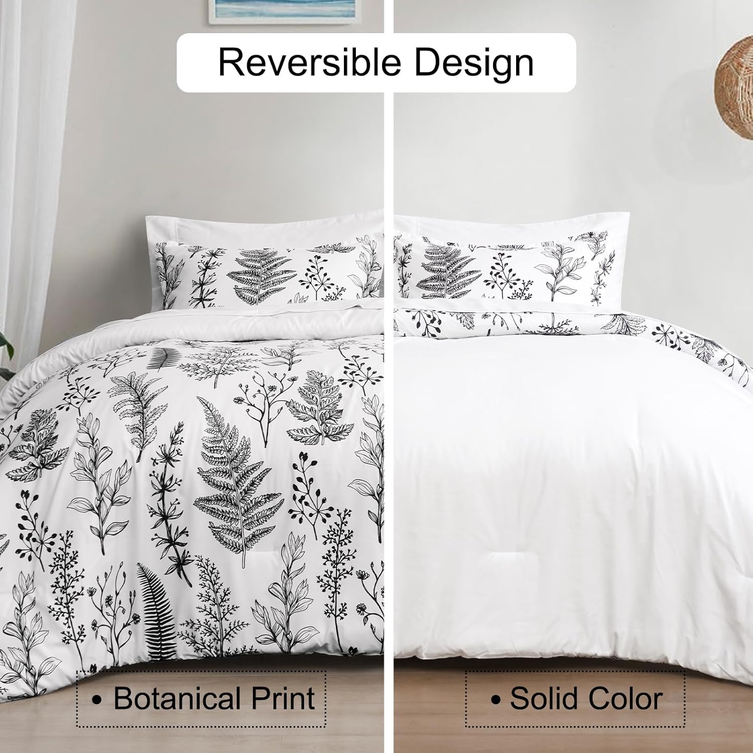 PHF 7-Piece California King Bed in a Bag Comforter Set