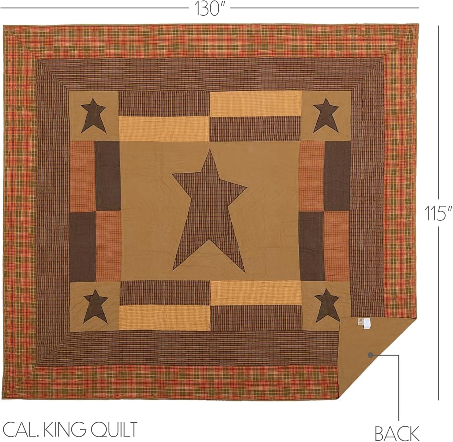 VHC Brands Stratton 3 Piece Quilt Set 1