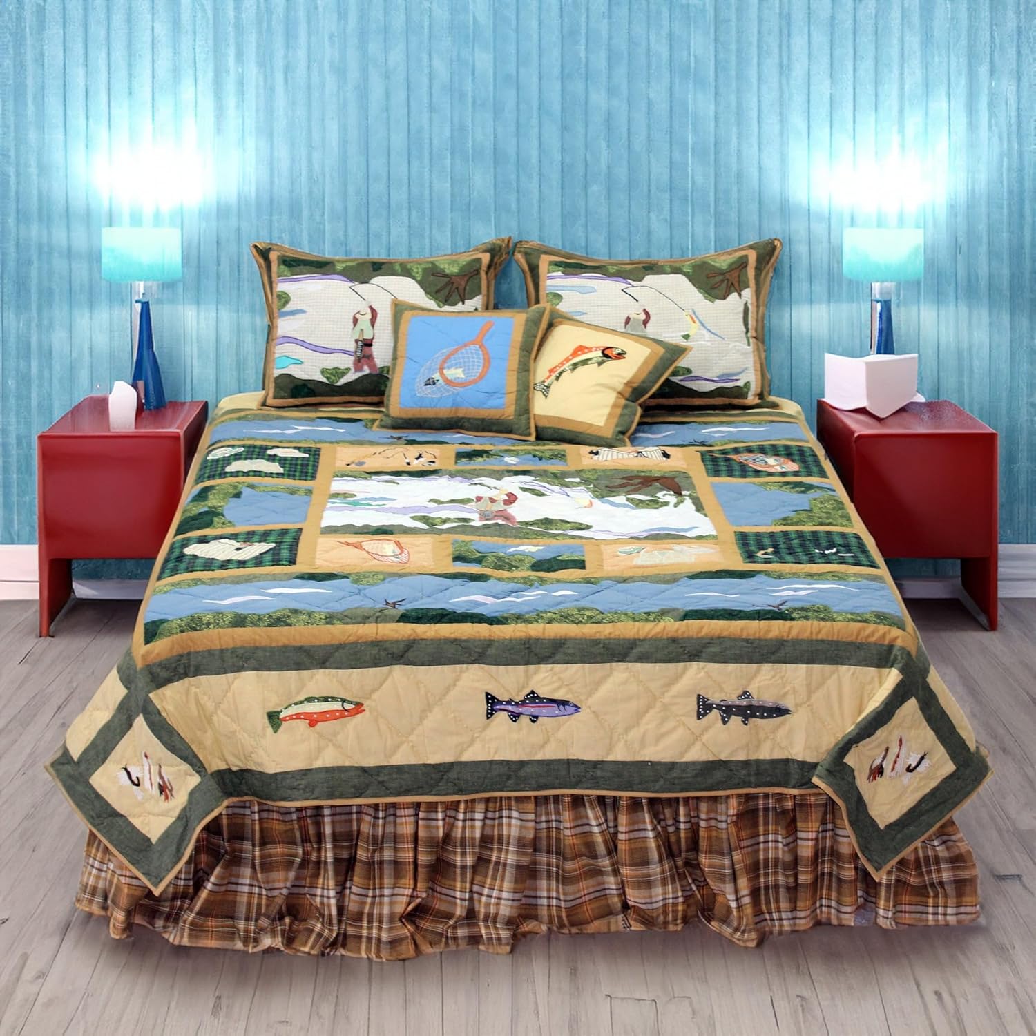 Patch Magic Quilt Set for Super Queen Bed