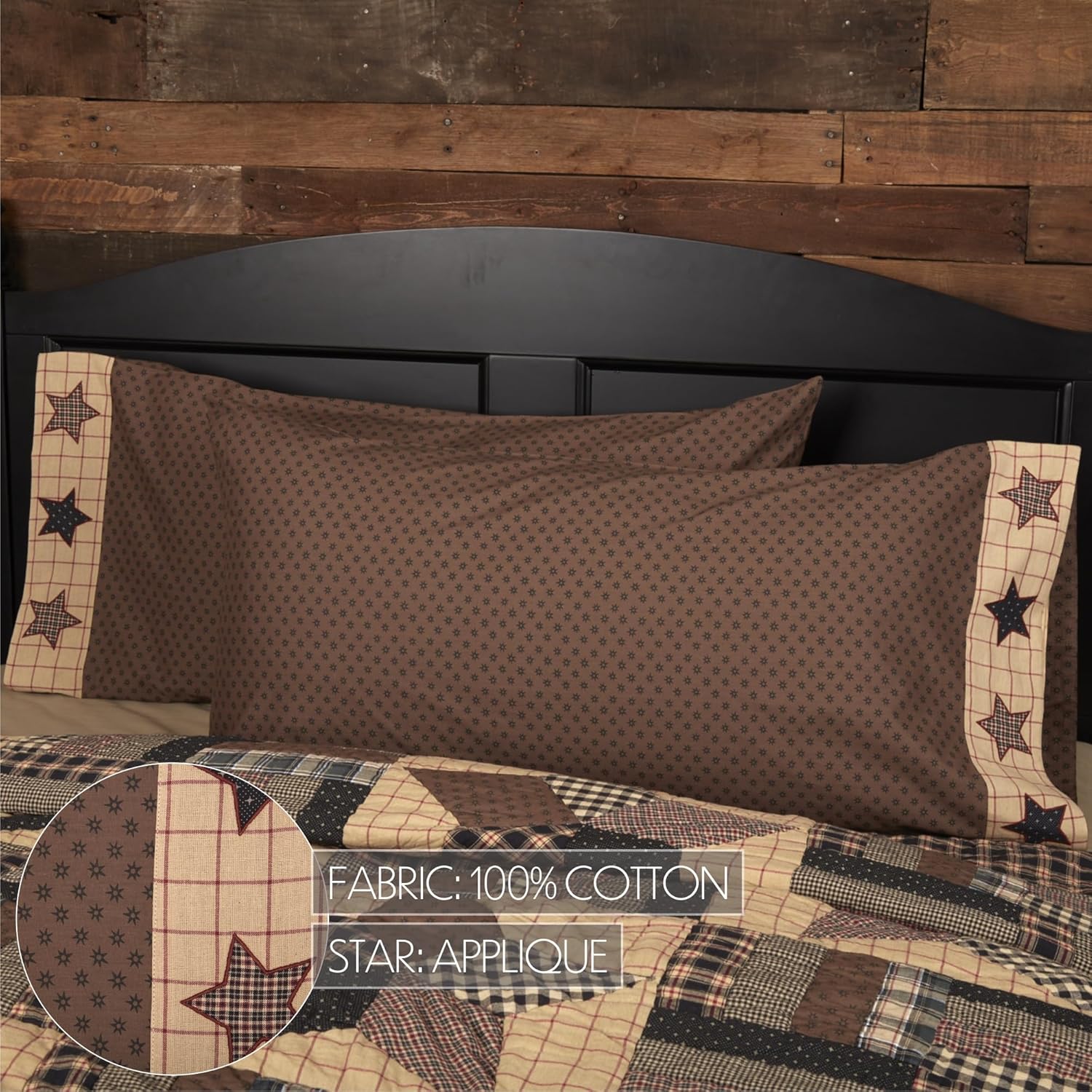 VHC Brands Bingham Star 5 Piece Quilt Set