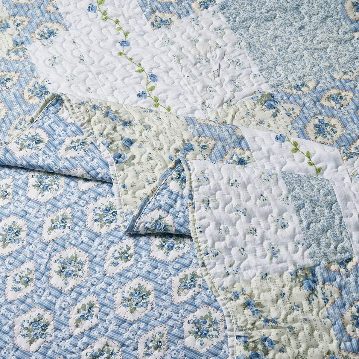 7-Pc California King Bedspread Set - Wrinkle-Free Microfiber