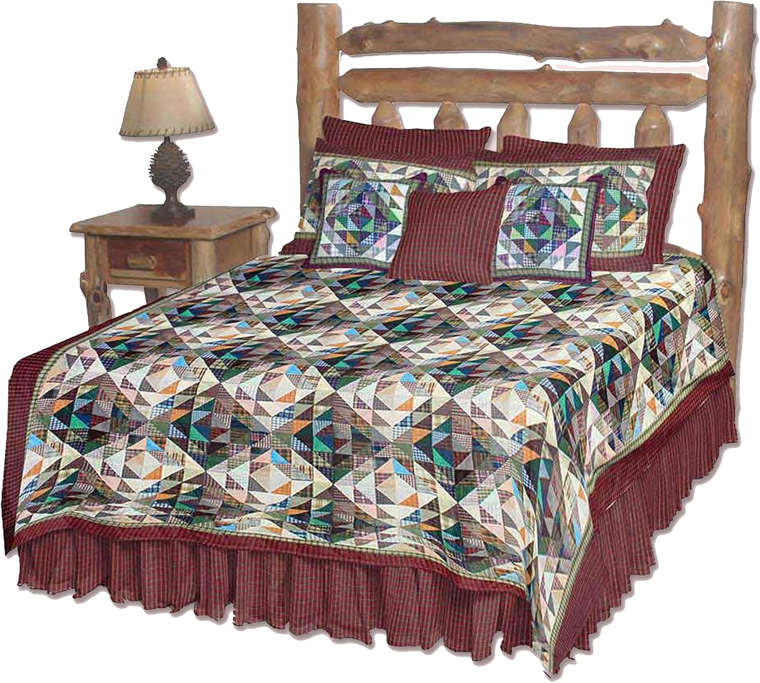 Patch Magic Frosting Patches King Quilt Set 1