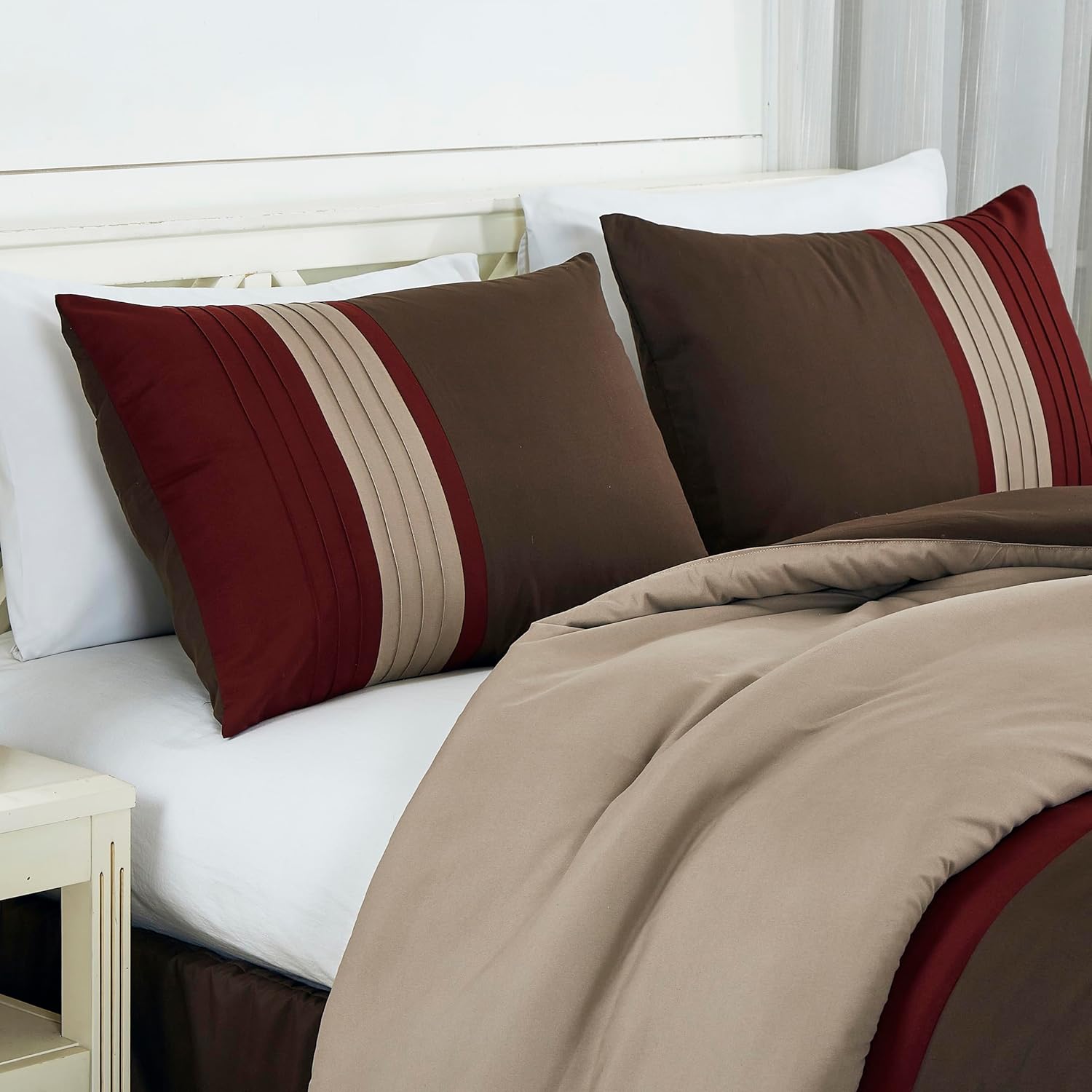 Chezmoi Napa 7-Piece Comforter Set Queen