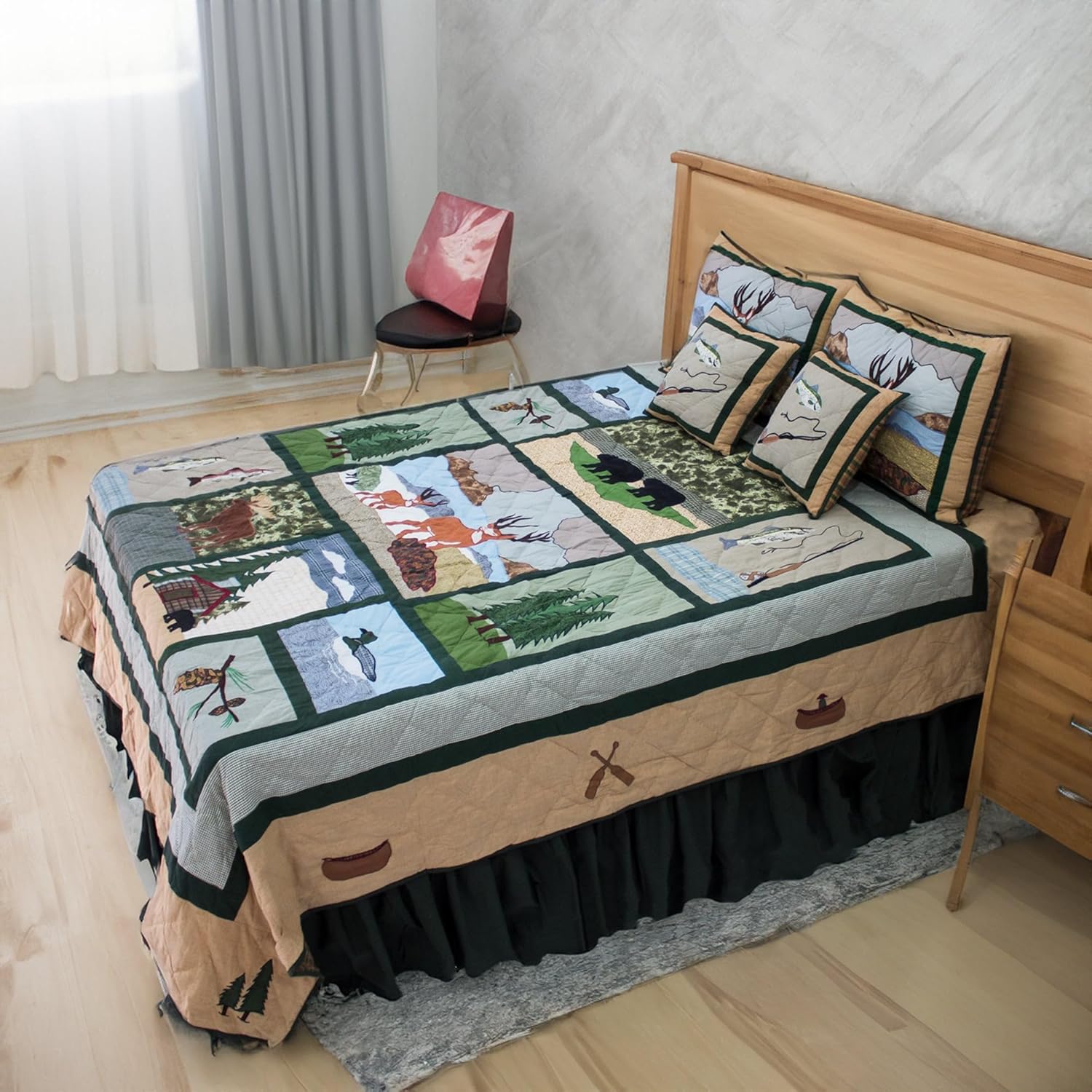 Patch Magic Quilt Set for Great Outdoors Twin Bed